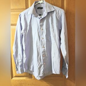 Pierre Cardin Purple Short Sleeve Button Up Shirt Size S 14-14.5 32/33 Slim Fit